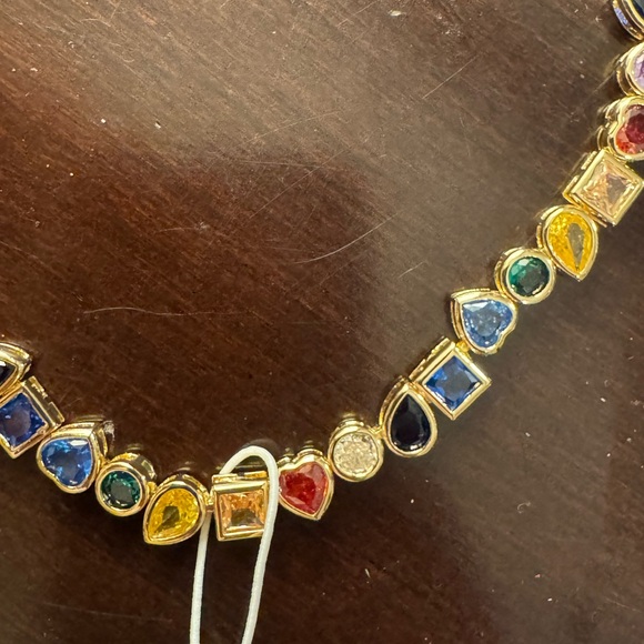 Camila Coelho Multicolor/ Rainbow Gemstone Necklace - Picture 3 of 3